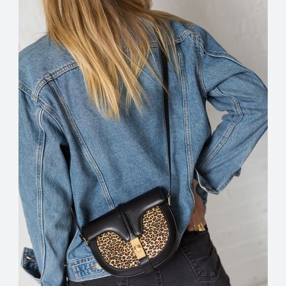 Celine by Heidi Slimane Besace 16 Leopard print Bag - Picture 1 of 9